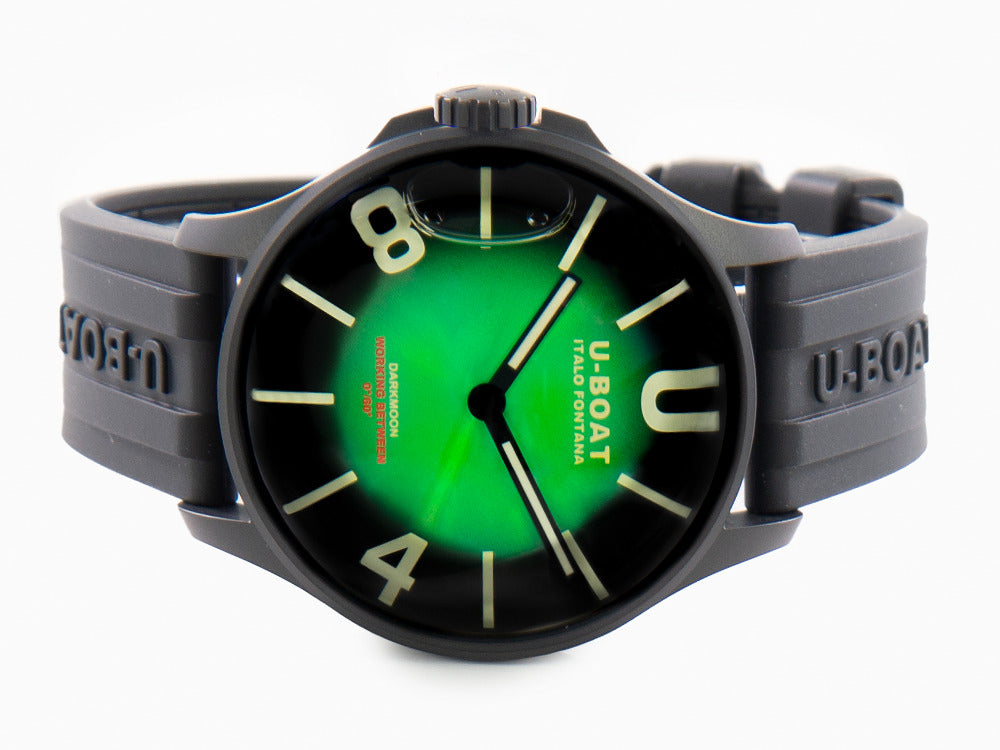 Montre à Quartz U-Boat Capsoil Darkmoon Soleil Green IPB, 44 mm, 8698