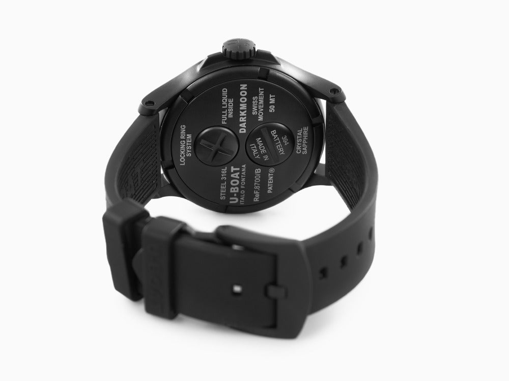 Montre à Quartz U-Boat Capsoil Darkmoon Soleil Blue IP, 44 mm, 8700