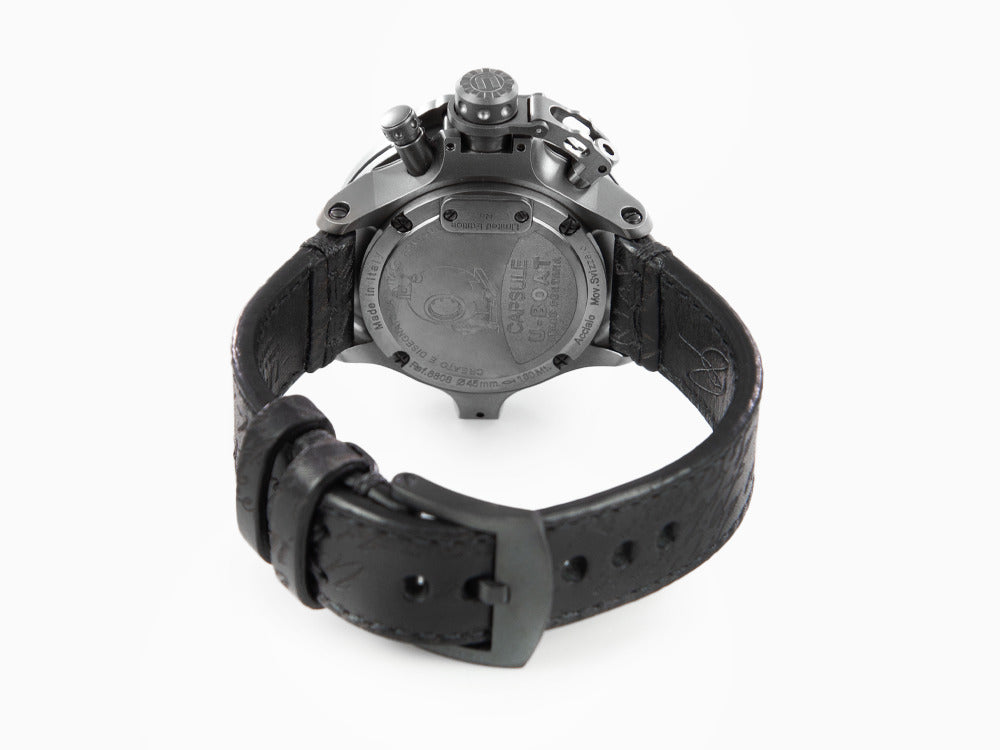 Montre Automatique U-Boat Capsule, PVD, 45 mm, Noir, PVD, Edition Limitée, 8808