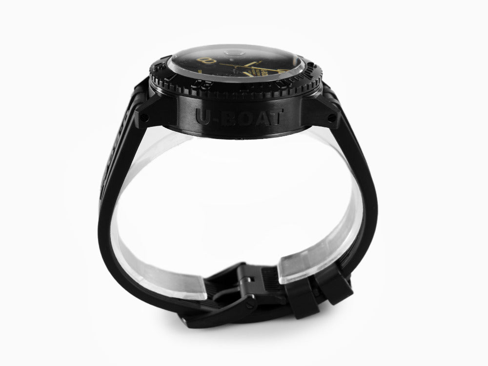Montre Automatique U-Boat Classico Sommerso, DLC, Noir, 46 mm, 30 atm, 9015