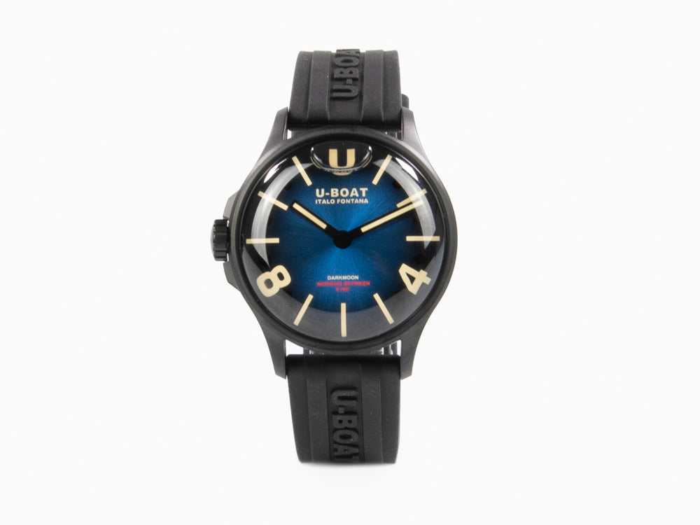 Montre à Quartz U-Boat Capsoil Darkmoon, Acier Inoxydable, PVD, 40mm, Bleu, 9020