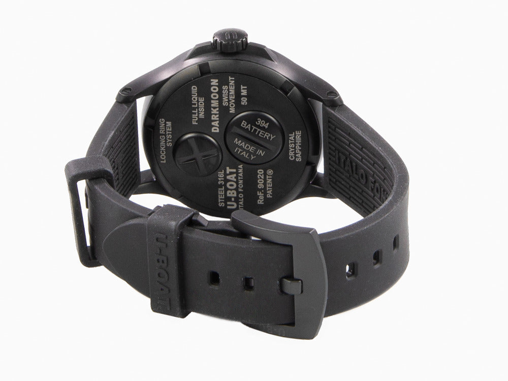 Montre à Quartz U-Boat Capsoil Darkmoon, Acier Inoxydable, PVD, 40mm, Bleu, 9020