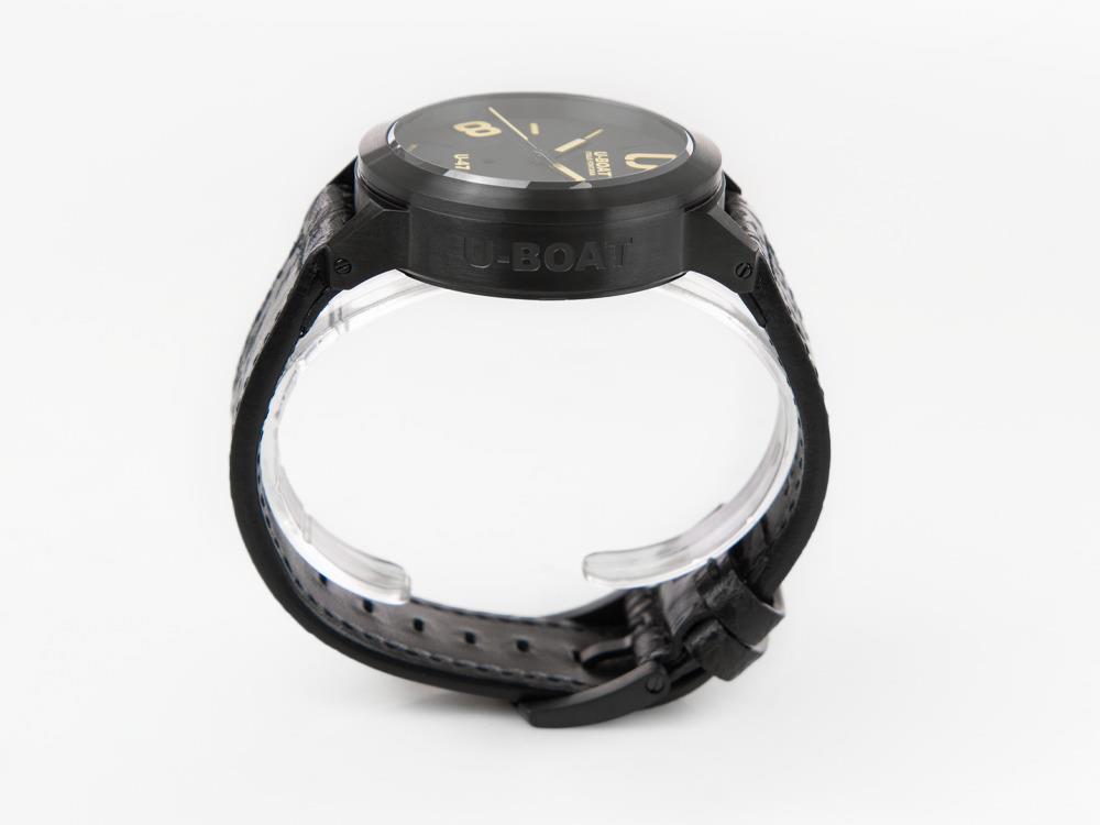Montre Automatique U-Boat U-47 Classico Dark Soul, IPB, 47mm, Cuir, 9160