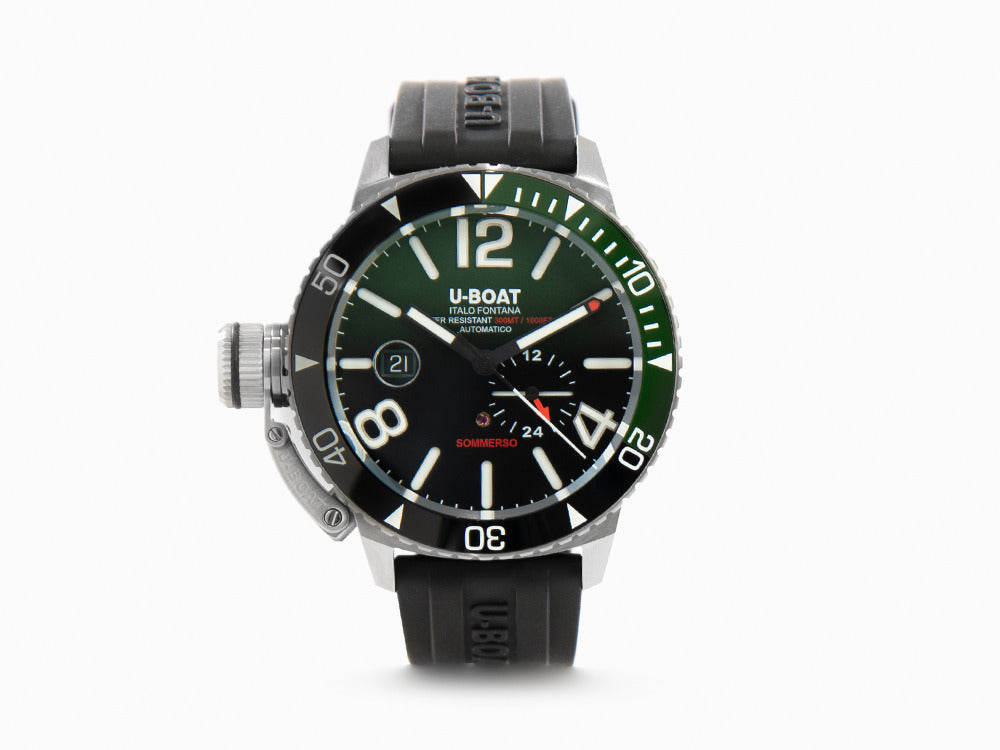 Montre Automatique U-Boat Classico Sommerso Ghiera Ceramica Verde, 46 mm, 9520