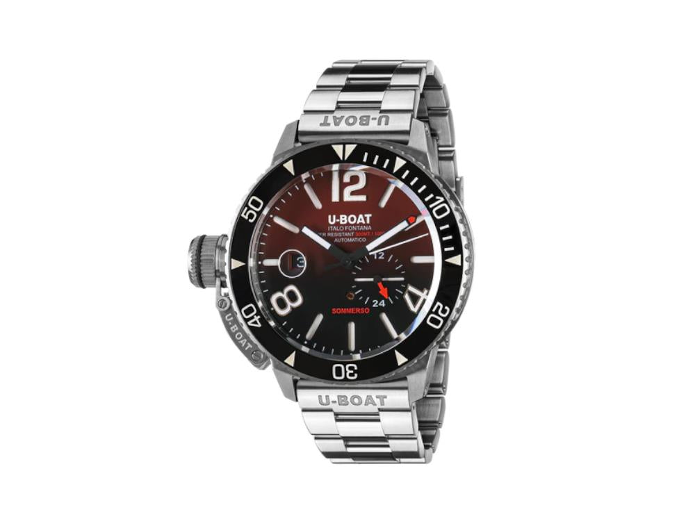 Montre Automatique U-Boat Sommerso Ghiera Ceramica Bordeaux, 46 mm, 9521/MT