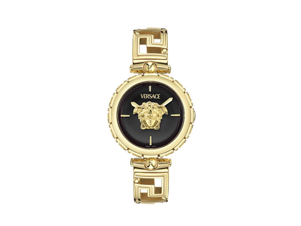 Montre à Quartz Versace Medusa Jewel, PVD Or, Noir, 34 mm, VE0B00525