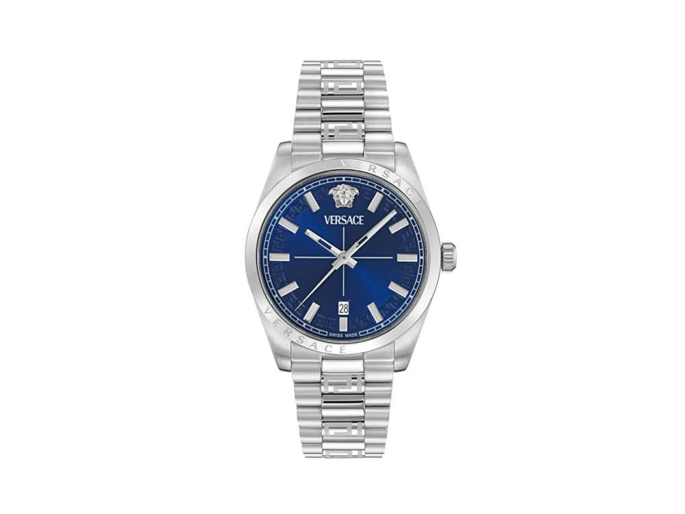 Montre à Quartz Versace Millenyium, Bleu, 40 mm, Verre de saphir, VE0G00325