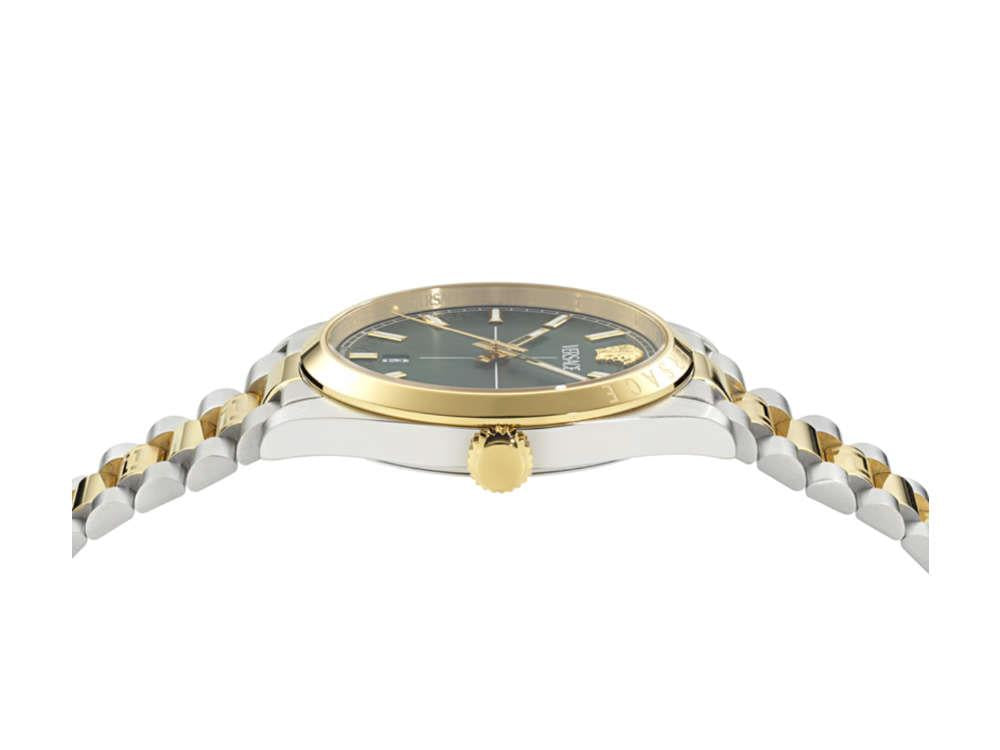 Montre à Quartz Versace Millenyium, PVD Or, Vert, 40 mm, VE0G00425