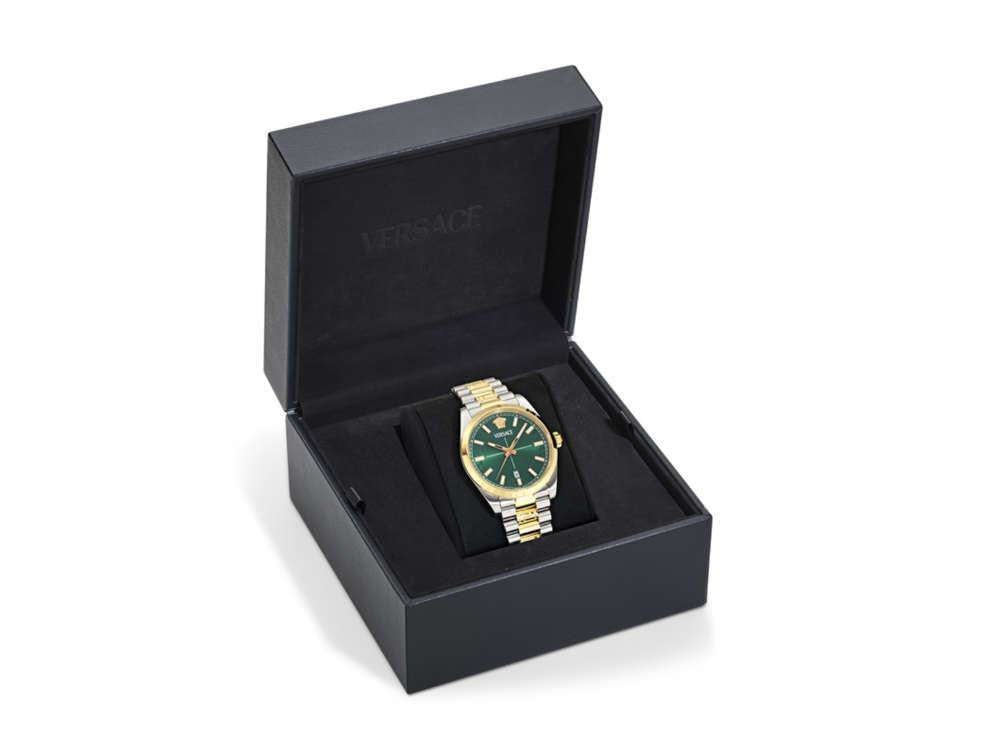 Montre à Quartz Versace Millenyium, PVD Or, Vert, 40 mm, VE0G00425