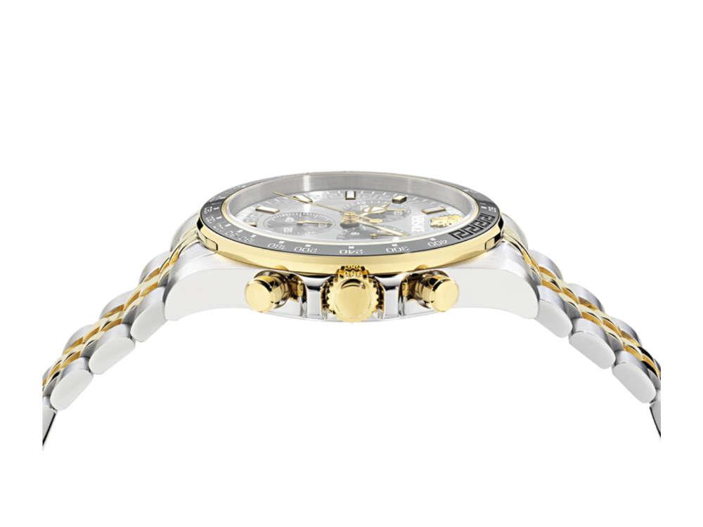 Montre à Quartz Versace Greca Chrono Wave, Gris, 43 mm, VE0H00725