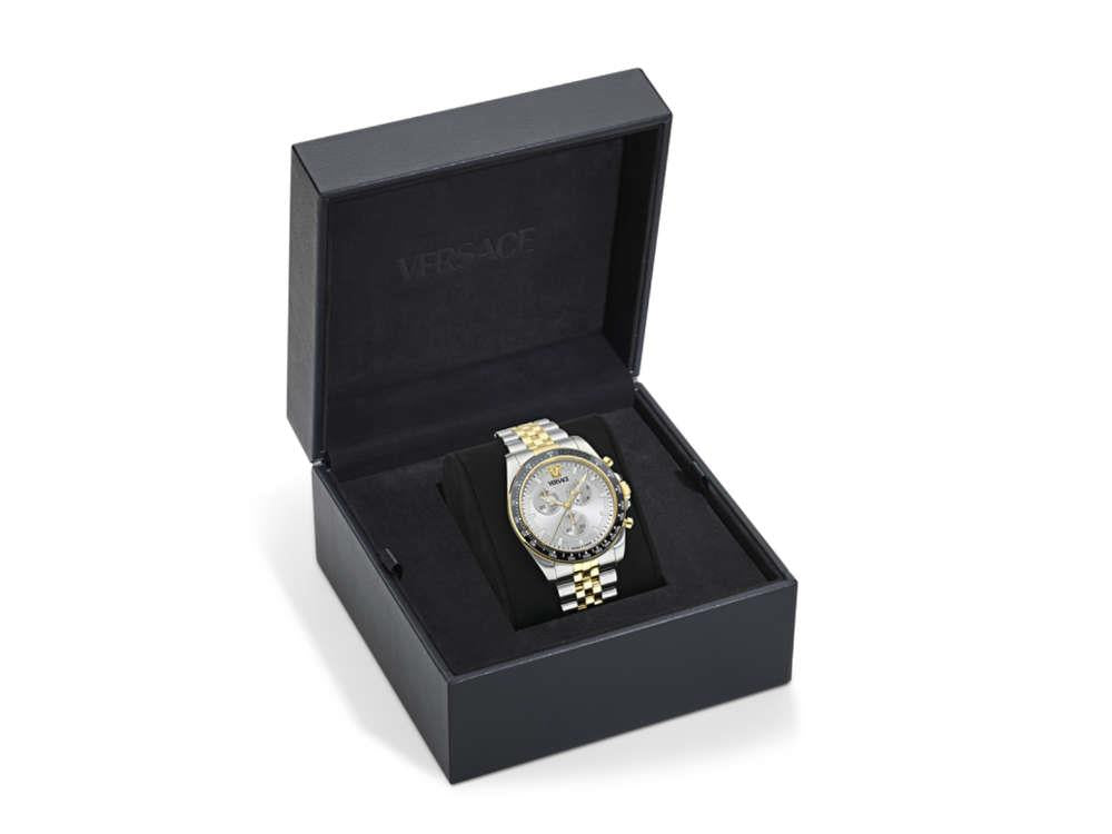 Montre à Quartz Versace Greca Chrono Wave, Gris, 43 mm, VE0H00725
