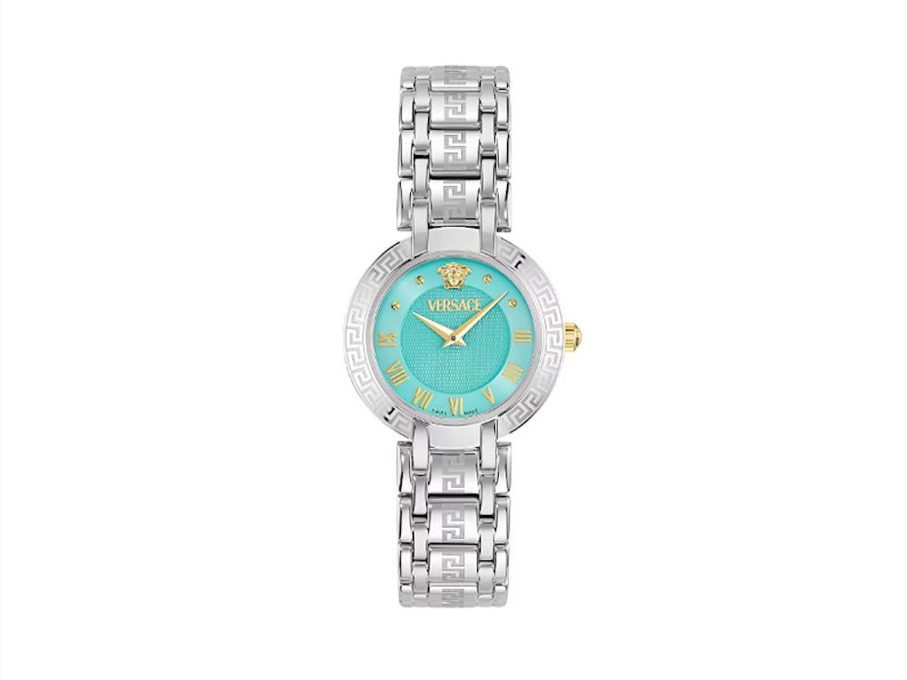 Montre à Quartz Versace Antlia, Acier Recyclé, Bleu, 34 mm, VE0P00325