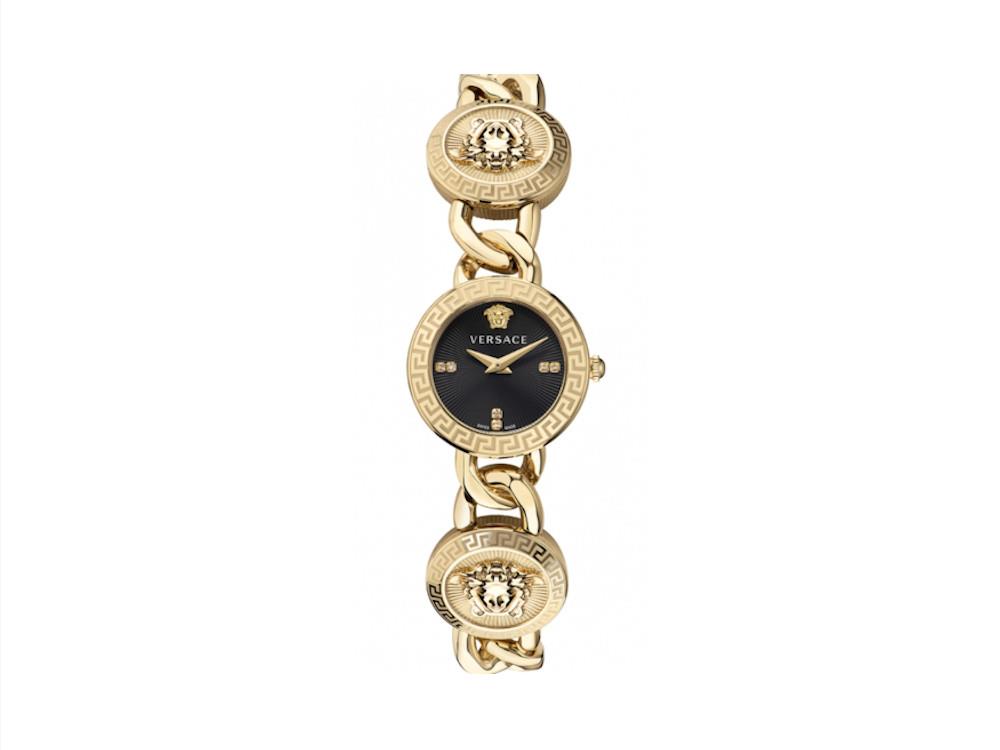 Montre à Quartz Versace Greca Stud Icon , Acier Recyclé, 28 mm, VE0Q00525