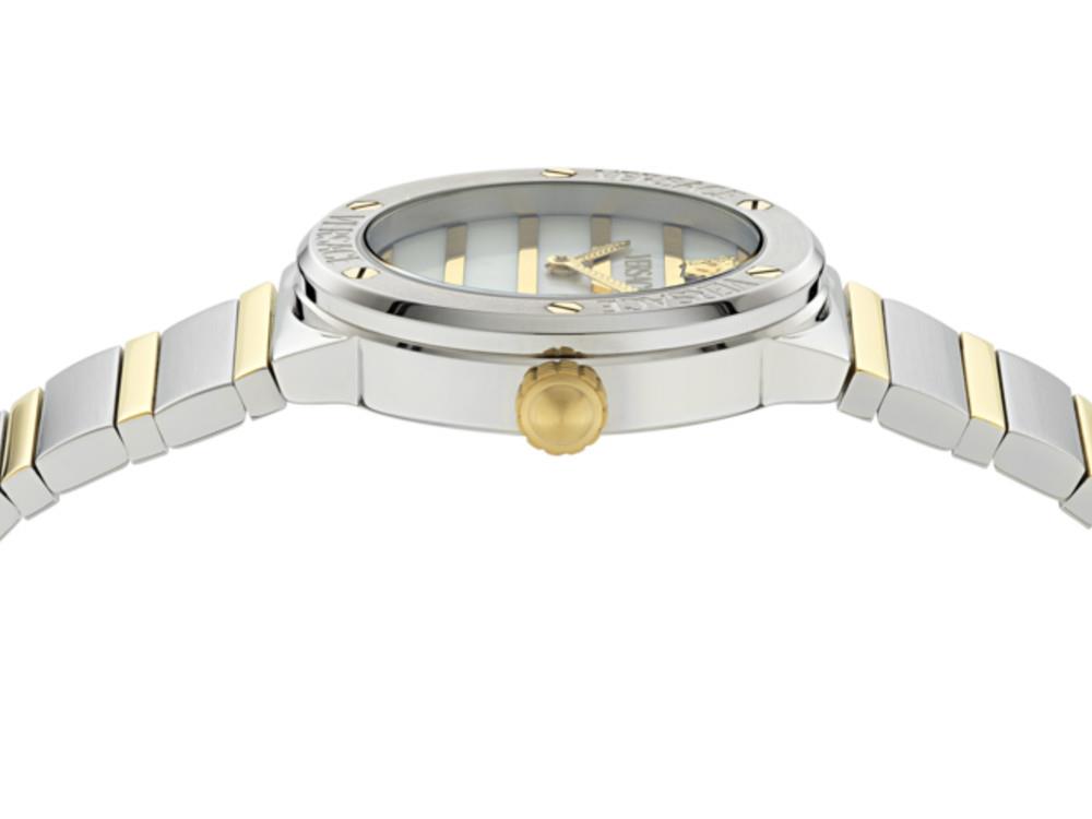 Montre à Quartz Versace Greca Logo Pearl, Blanc, 33 mm, VE0S00325