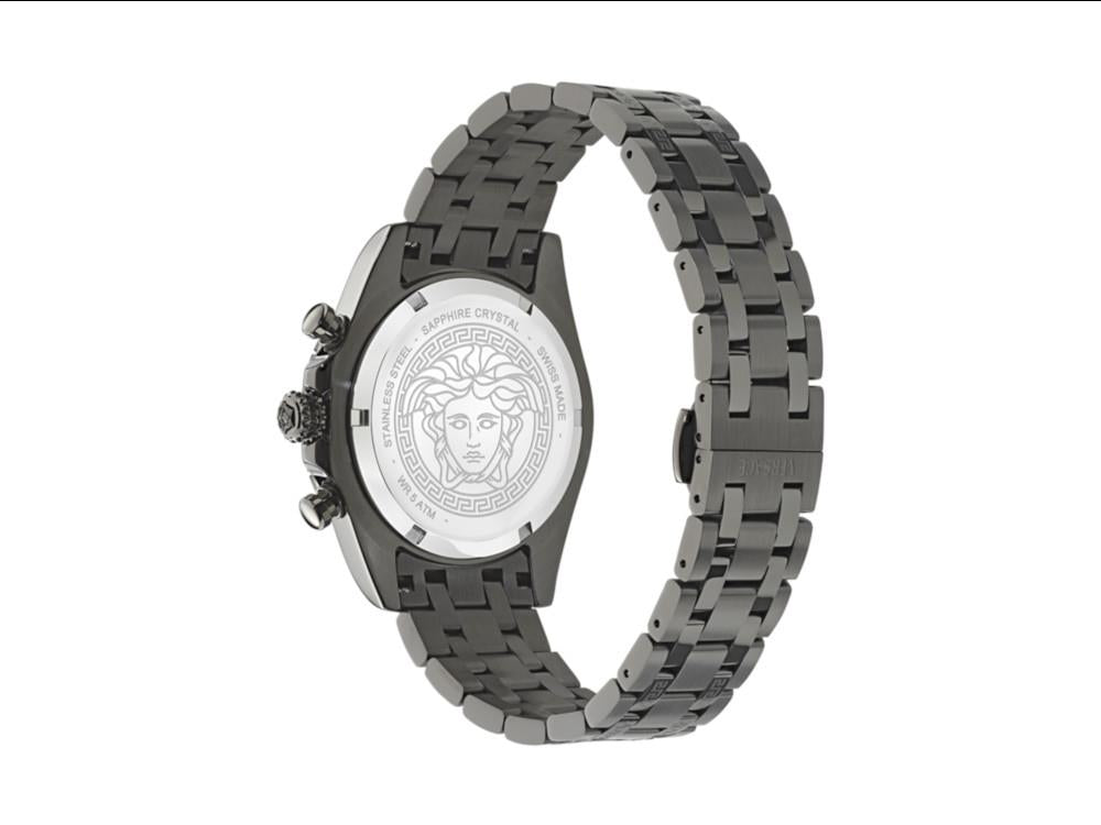 Montre à Quartz Versace Fornax, Noir, 43 mm, Verre de saphir, VE0W00625