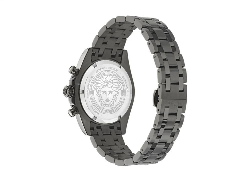 Montre à Quartz Versace Fornax, Noir, 43 mm, Verre de saphir, VE0W00625