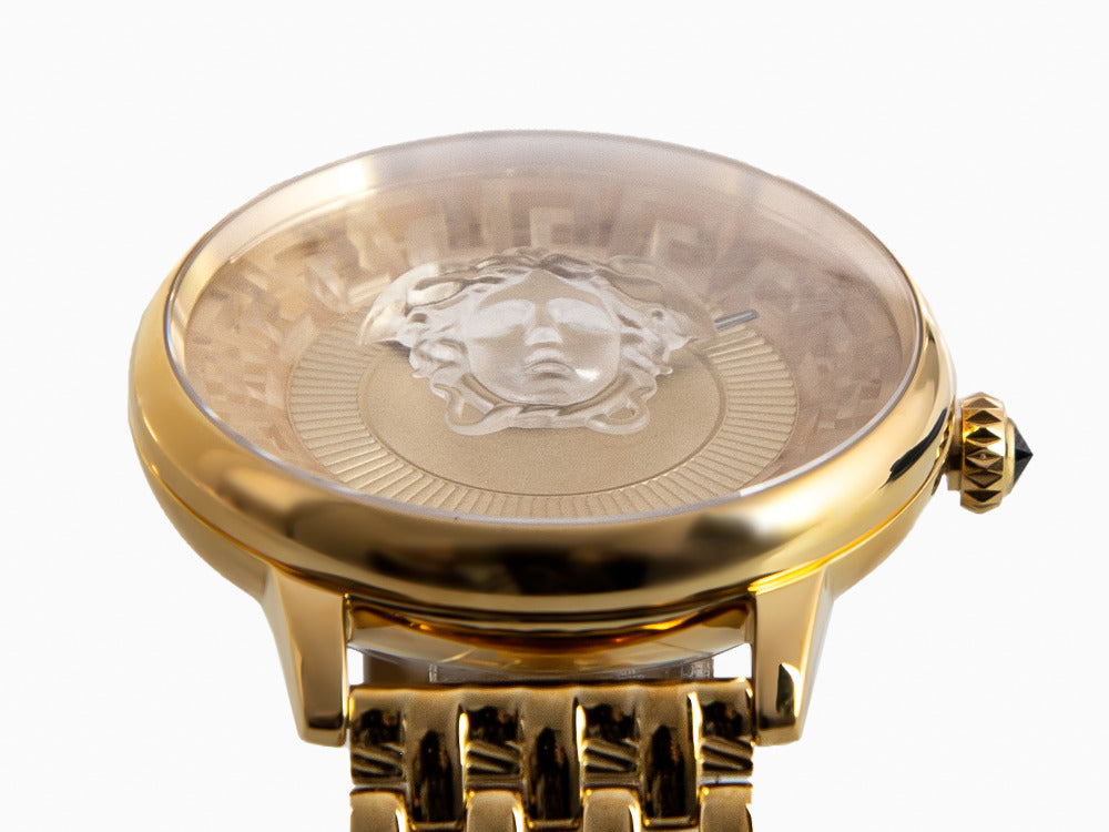 Montre à Quartz Versace Medusa Alchemy, PVD Or, Doré, 38 mm, VE6F00623
