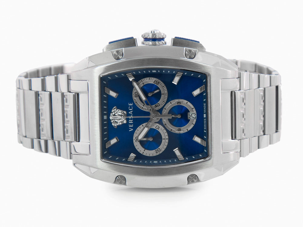 Montre à Quartz Versace Dominus, Bleu, 42 x 49.50 mm, Verre de saphir, VE6H00423