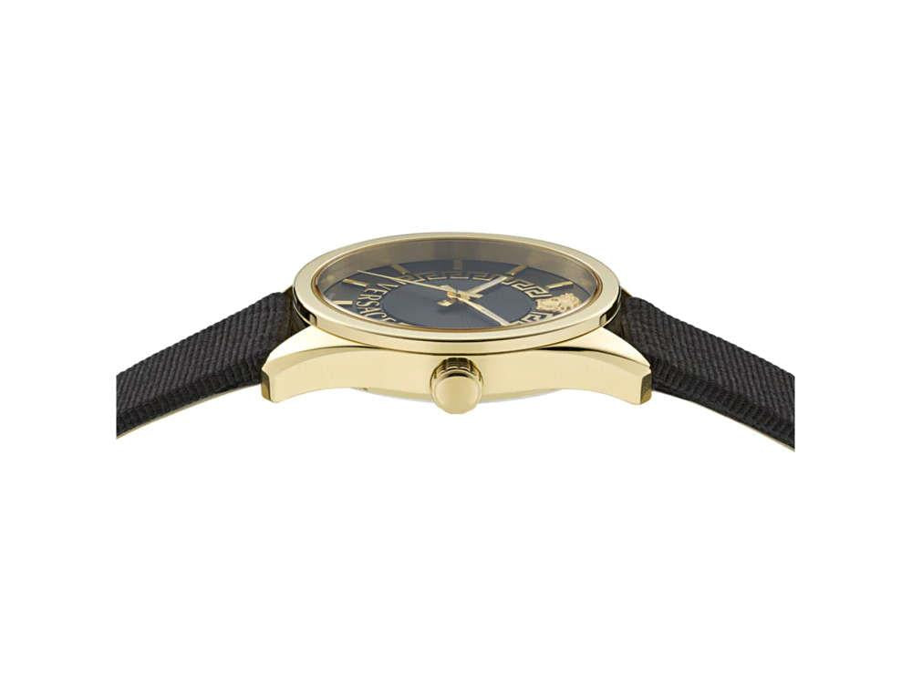 Montre à Quartz Versace New V Circle, PVD Or, 36 mm, Verre de saphir, VE8A00224