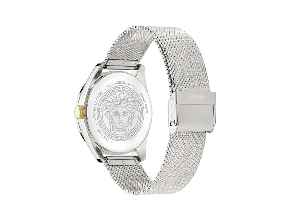 Montre à Quartz Versace New V Circle, 36 mm, Verre de saphir, VE8A00324