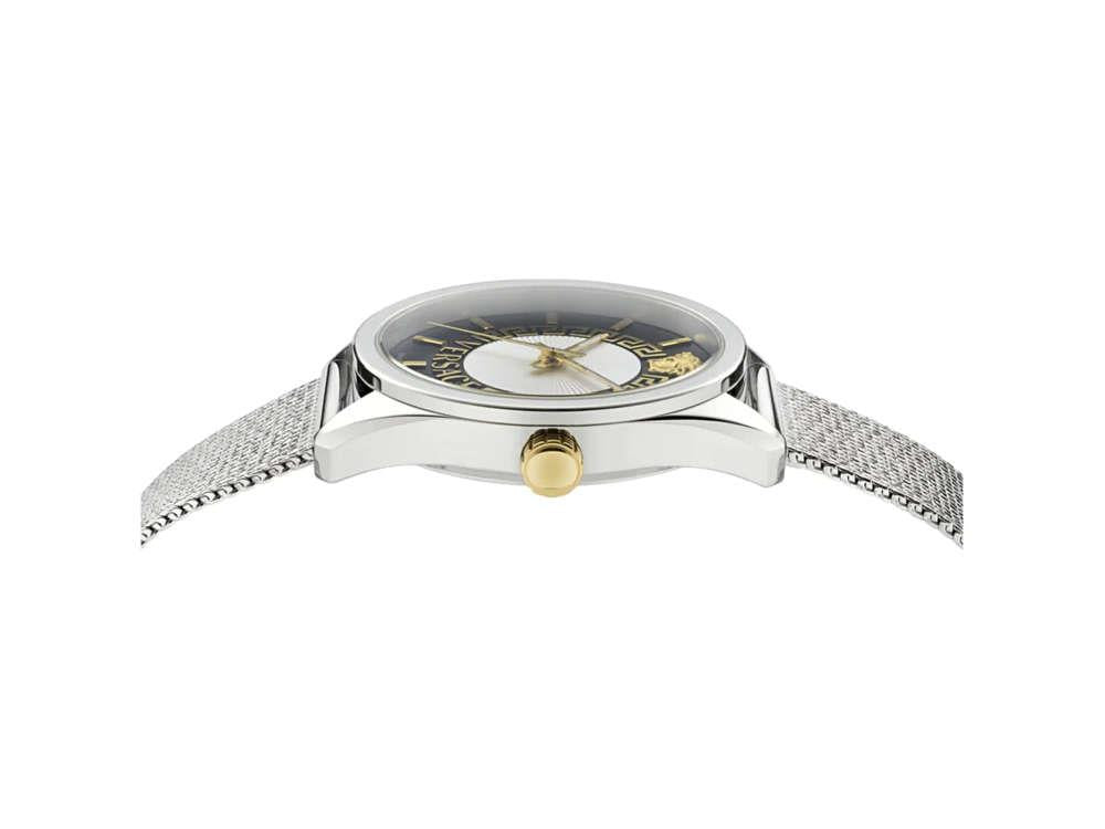 Montre à Quartz Versace New V Circle, 36 mm, Verre de saphir, VE8A00324