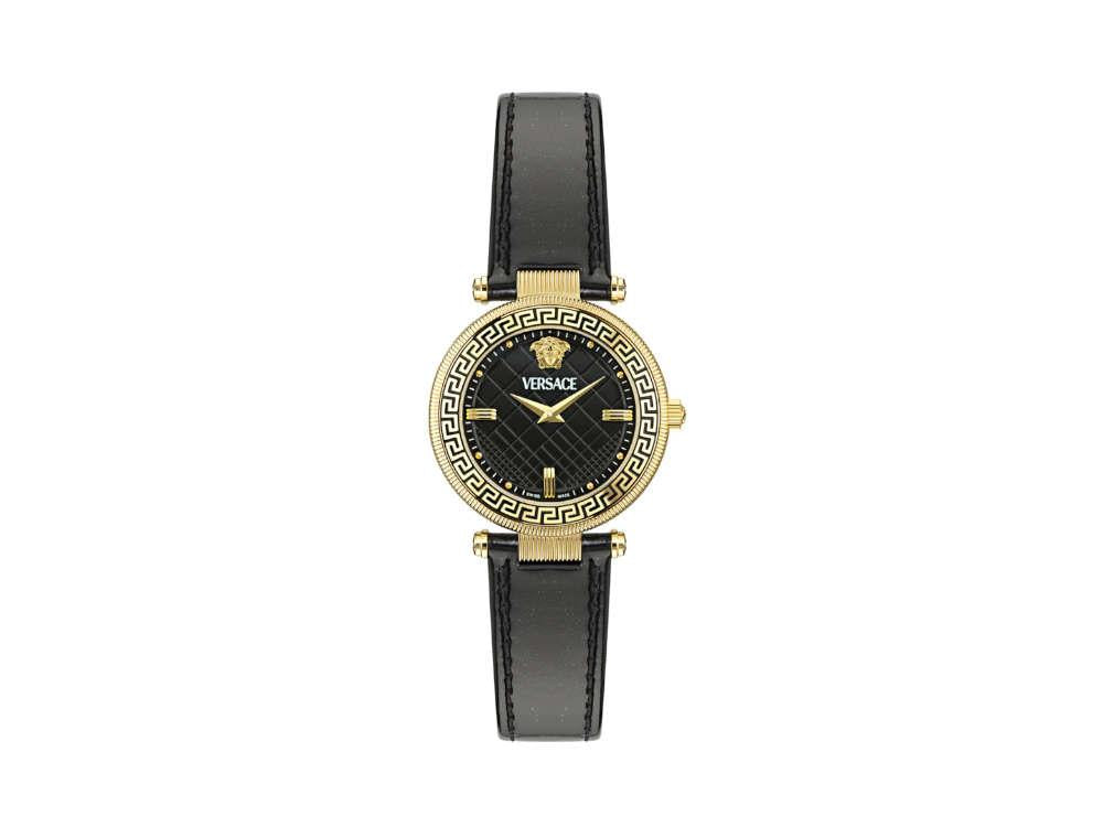 Montre à Quartz Versace Reve, PVD Or, Noir, 35 mm, Verre de saphir, VE8B00224