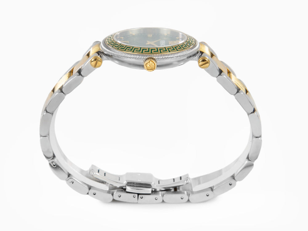 Montre à Quartz Versace Reve, PVD Or, Vert, 35 mm, Verre de saphir, VE8B00524