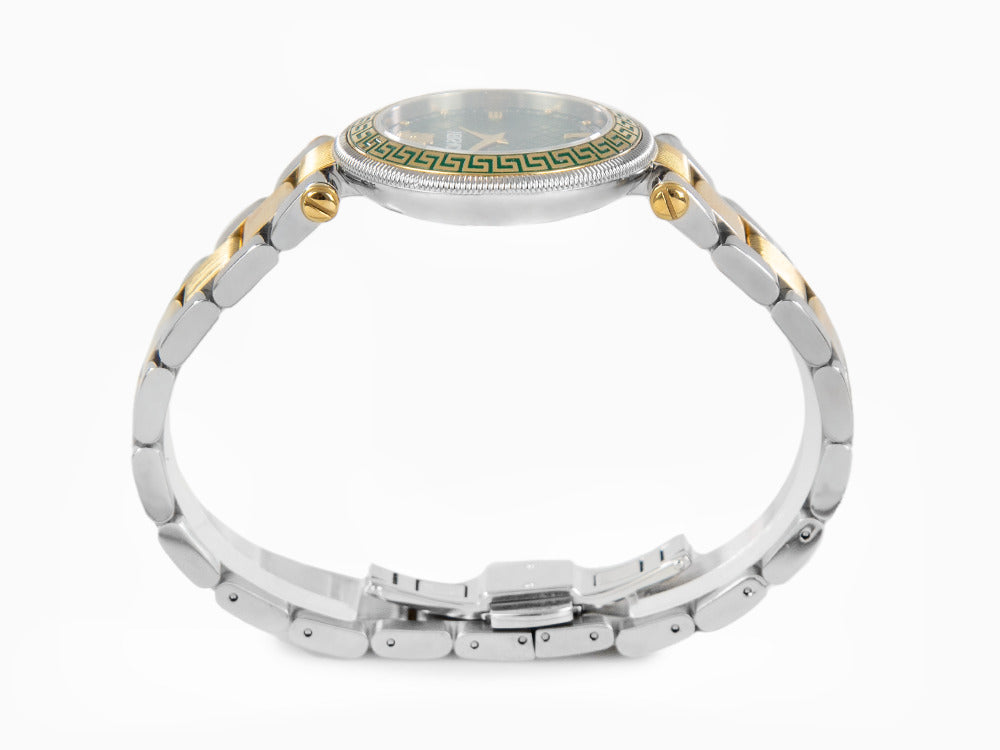 Montre à Quartz Versace Reve, PVD Or, Vert, 35 mm, Verre de saphir, VE8B00524