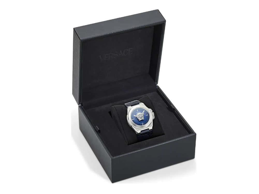 Montre à Quartz Versace HerA, Bleu, 37 mm, Verre de saphir, VE8D00124