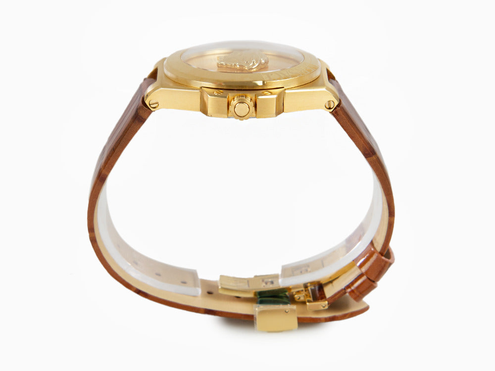 Montre à Quartz Versace HerA, PVD Or, Doré, 37 mm, Verre de saphir, VE8D00224