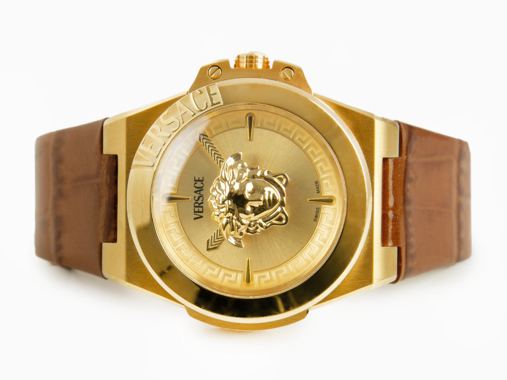Montre à Quartz Versace HerA, PVD Or, Doré, 37 mm, Verre de saphir, VE8D00224