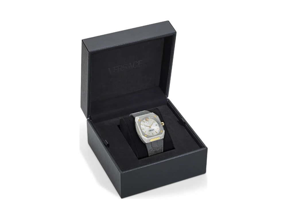 Montre à Quartz Versace Antares, Argent, 44 x 41.5 mm, Verre Saphir, VE8F00124
