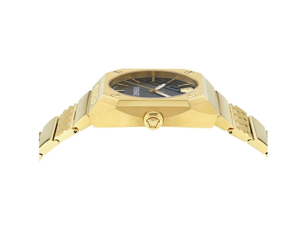 Montre à Quartz Versace Antares, PVD Or, Noir, 44 x 41.5 mm, VE8F00424