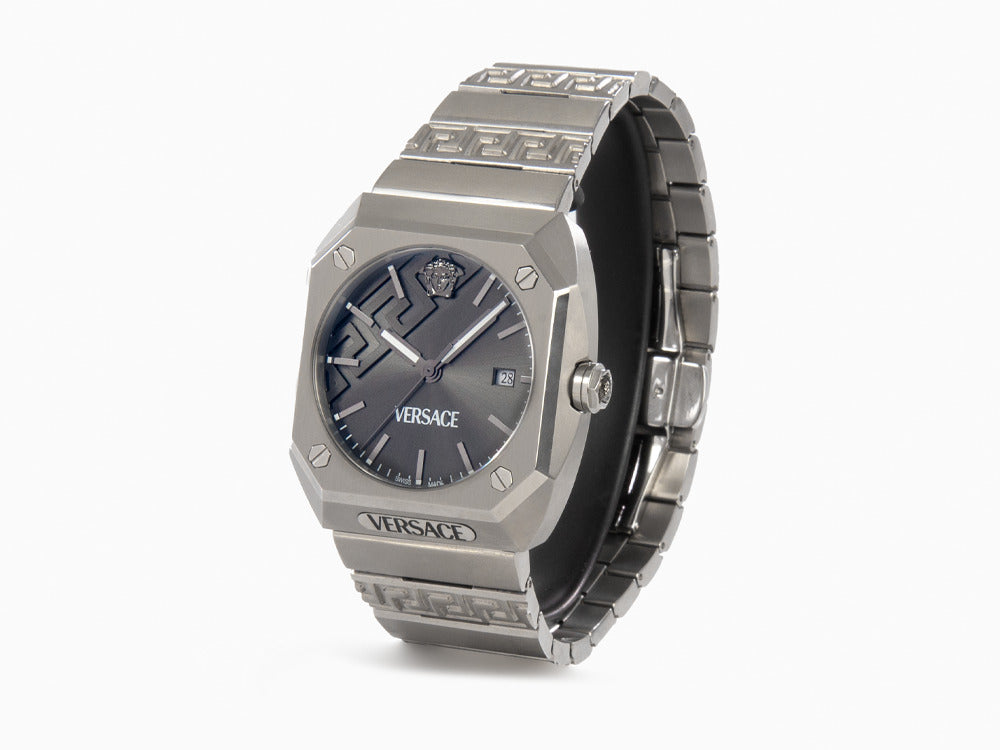 Montre à Quartz Versace Antares, Titane, Gris, 44 x 41.5 mm, VE8F00524