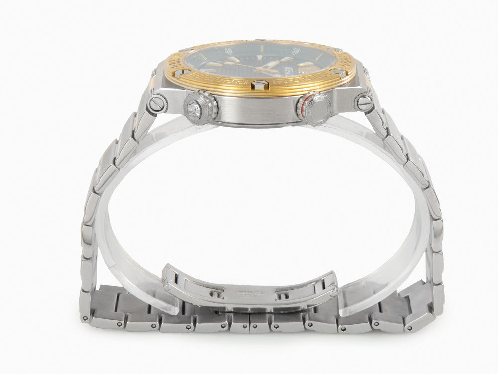 Montre à Quartz Versace Greca Logo Diver, Vert, 43 mm, Verre saphir, VE8G00524