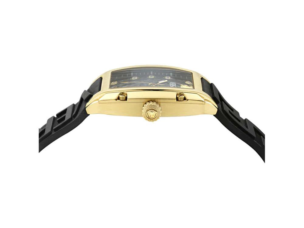 Montre à Quartz Versace Dominus Lady, PVD Or, Noir, 44,8mm x 36mm, VE8K00324