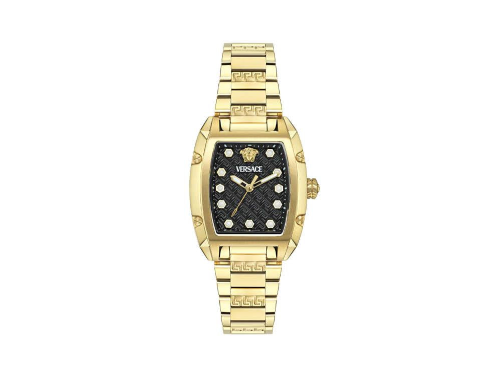 Montre à Quartz Versace Dominus Lady, PVD Or, Noir, 44,8mm x 36mm, VE8K00524
