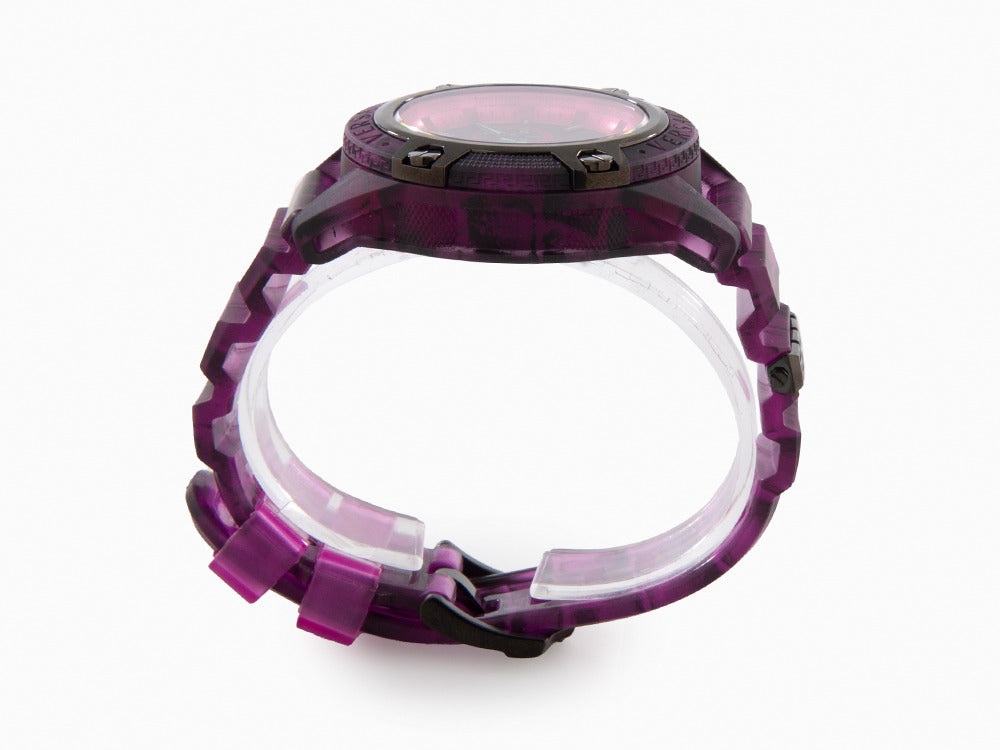 Montre à Quartz Versace Icon Active, Polycarbonate, Noir, 44 mm, VE8P00124