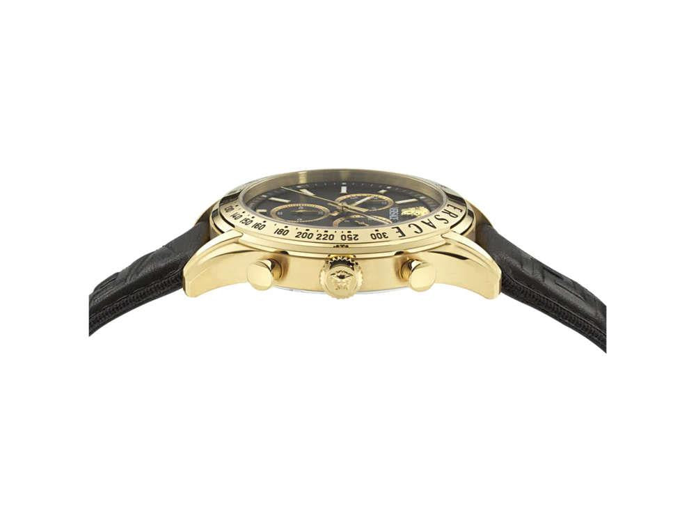 Montre à Quartz Versace Chrono Master, PVD Or, Noir, 44 mm, VE8R00224