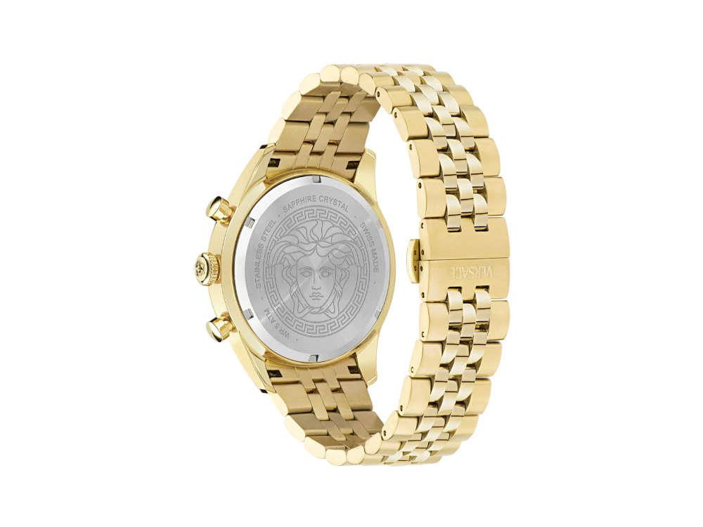 Montre à Quartz Versace Chrono Master, PVD Or, Noir, 44 mm, VE8R00624