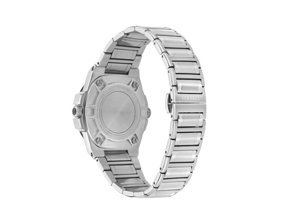 Montre à Quartz Versace Greca Reaction GMT, Bleu, 41 mm, VE8Y00126