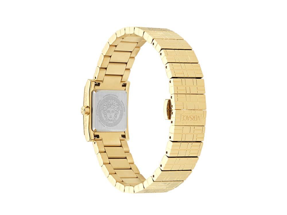 Montre à Quartz Versace Mosaic, PVD Or, Noir, 22 mm, Verre de saphir, VE9B00324