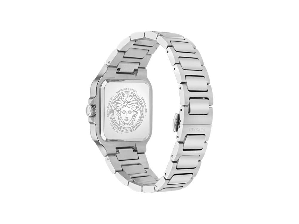 Montre à Quartz Versace Greca Edge Gent, Acier Recyclé, Bleu, 38 mm, VE9Y00226