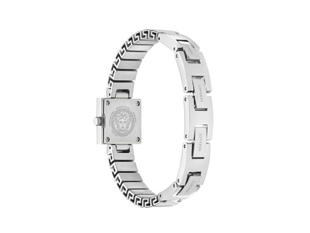 Montre à Quartz Versace V_Square, Noir, Verre de saphir, VEY900226