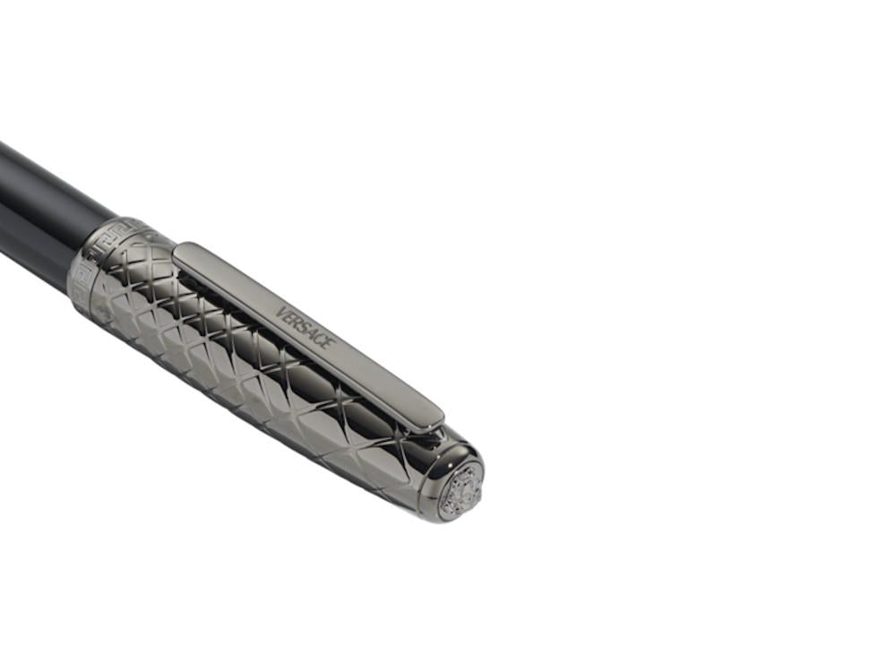 Roller Versace Honos, Résine, Noir, PVD, VRTC00424