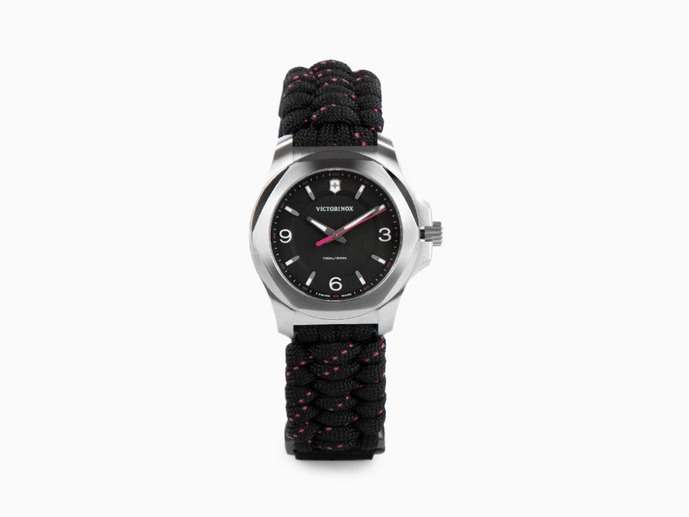 Montre à Quartz Victorinox I.N.O.X. Ladies, Noir, 37mm, Paracorde, V241918