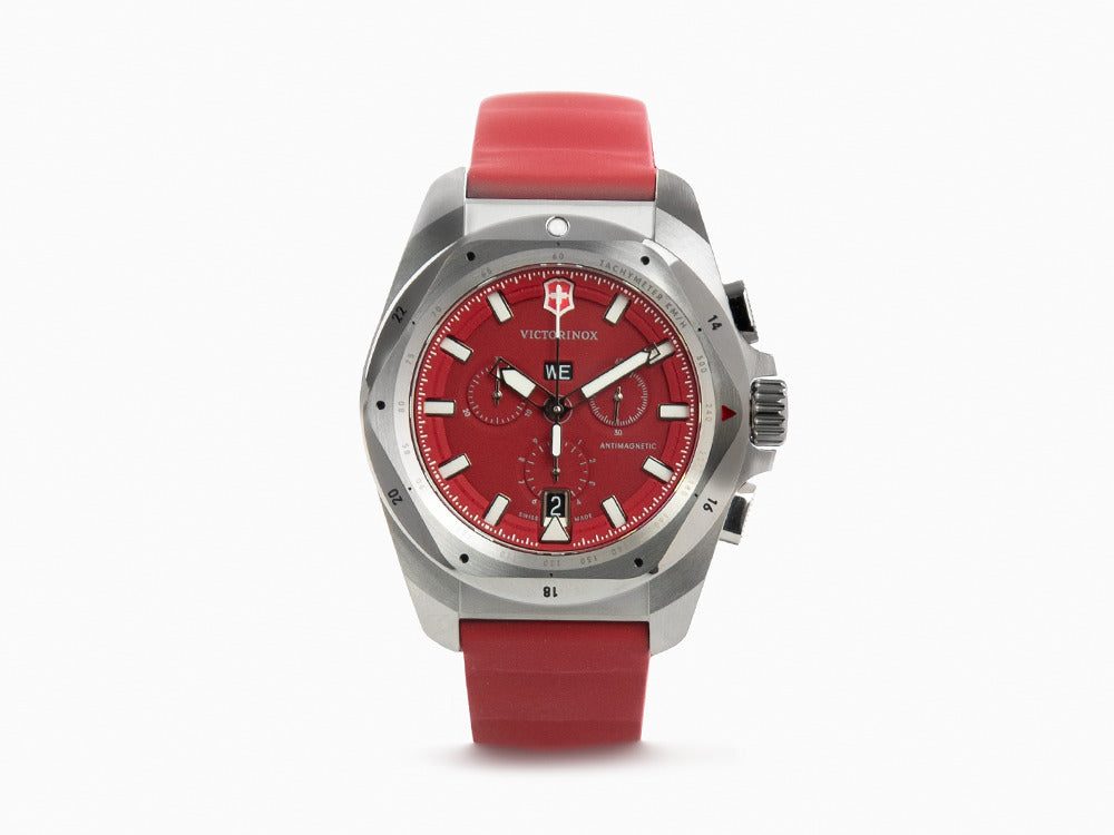 Montre à Quartz Victorinox I.N.O.X. Chrono, Rouge, 43 mm, V241986