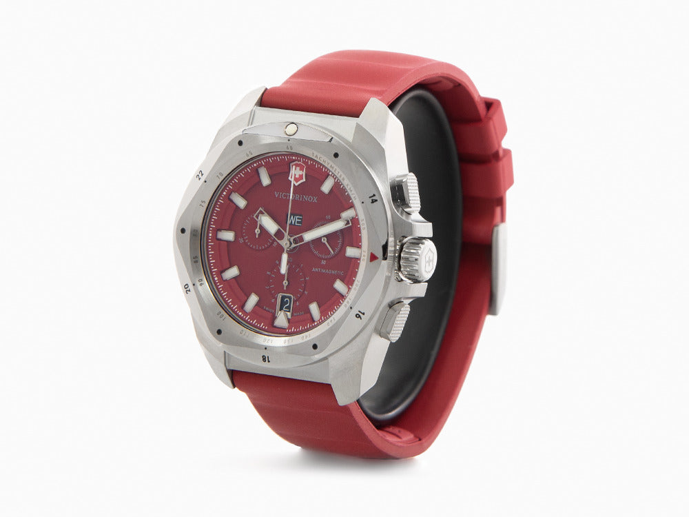 Montre à Quartz Victorinox I.N.O.X. Chrono, Rouge, 43 mm, V241986
