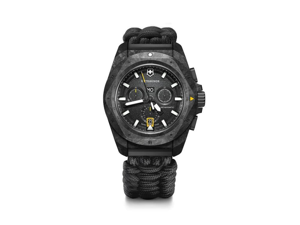 Montre à Quartz Victorinox I.N.O.X. Chrono, Carbone, Noir, 43 mm, V241989.1