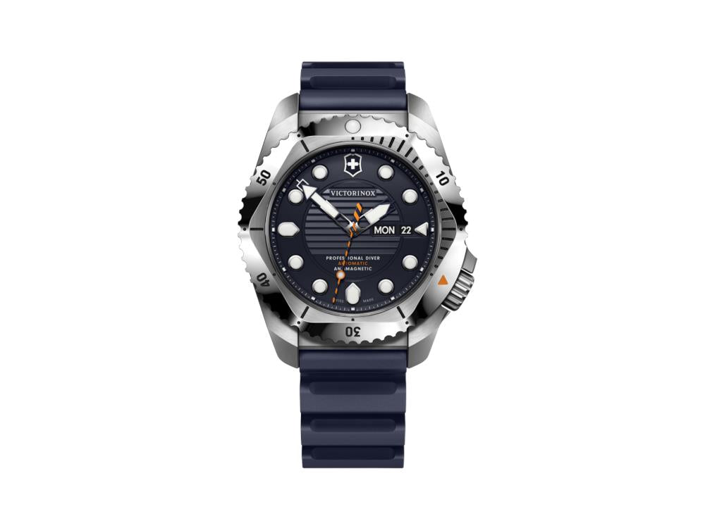 Montre Automatique Victorinox Dive Pro, Bleu, 43 mm, 30 atm, Jour, V241995